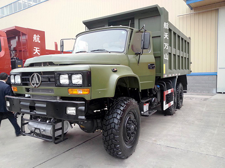 6x6前后驱动尖头自卸车 泥泞山区路况运输勘探作业六驱车配置